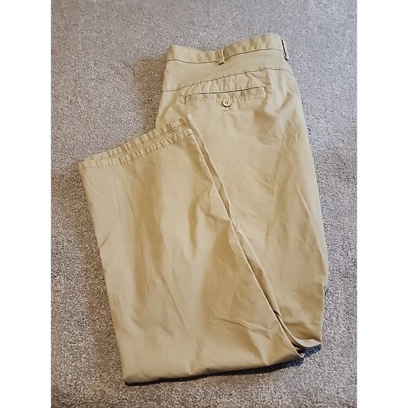 IZOD Advantage Sports Flex Performance Pants Mens 38x30 Straight Fit Khaki - Picture 2 of 14